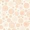 P & B Textiles; Fabric P & B Textiles Orange Tossed Geo Wheels Mini Menagerie by the Quarter Yard MMEN6121-EJ; Category:Quilt Fabric; Image:2